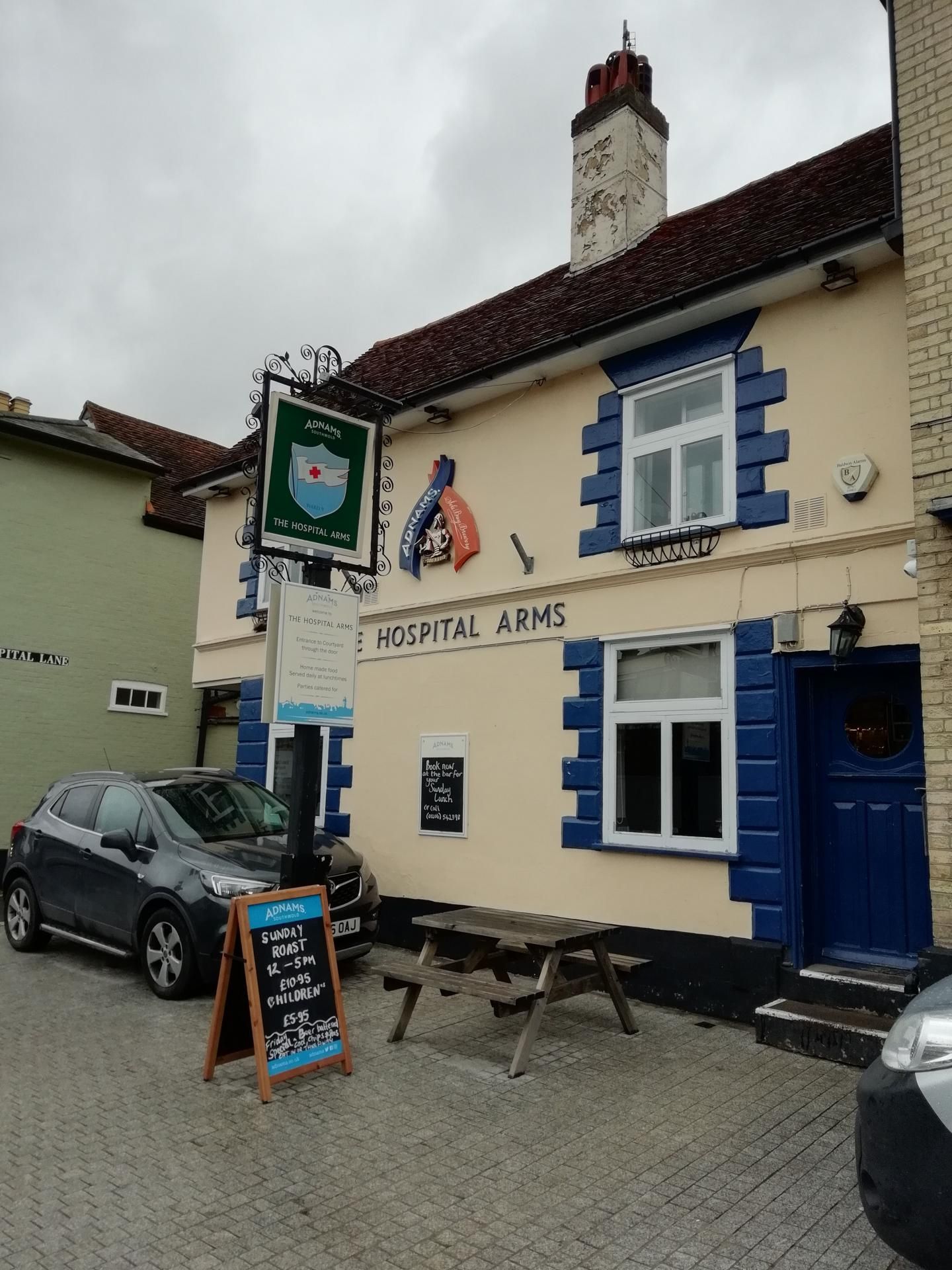 Hospital Arms at Colchester. (Pub, External, Key). Published on 01-01-1970