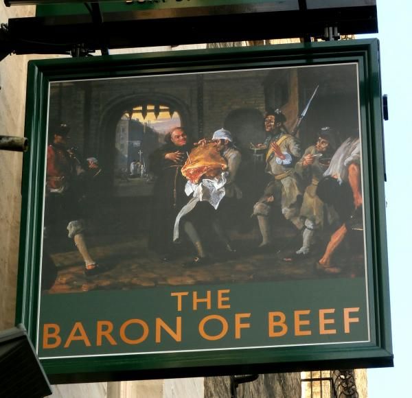 Baron of Beef: new sign, April 2014. (Pub, Sign). Published on 11-04-2014