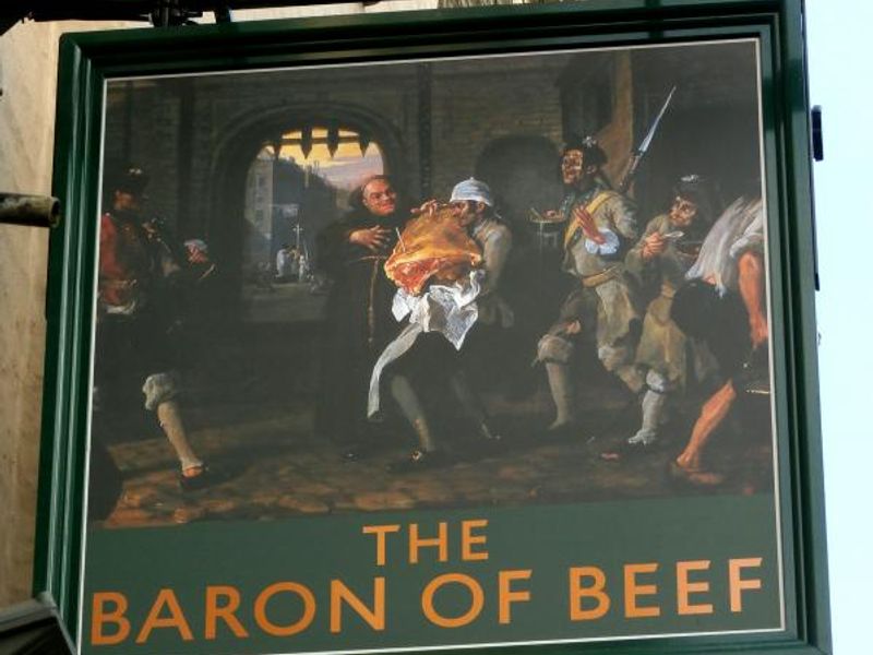 Baron of Beef: new sign, April 2014. (Pub, Sign). Published on 11-04-2014