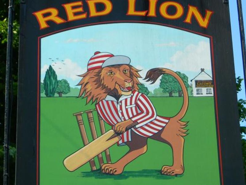 Red Lion, Histon; signboard. (Pub, Sign, Key). Published on 21-04-2015