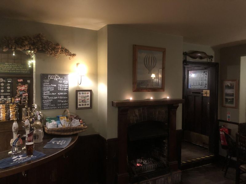 Pub fireplace. January 2023. Published on 02-02-2023 
