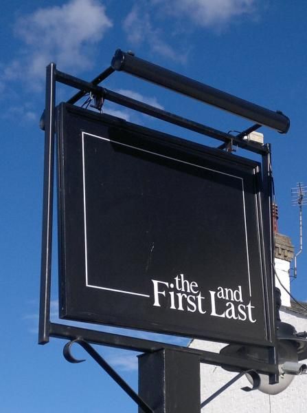 The sign for the First & Last. (Pub, External, Sign). Published on 19-09-2011