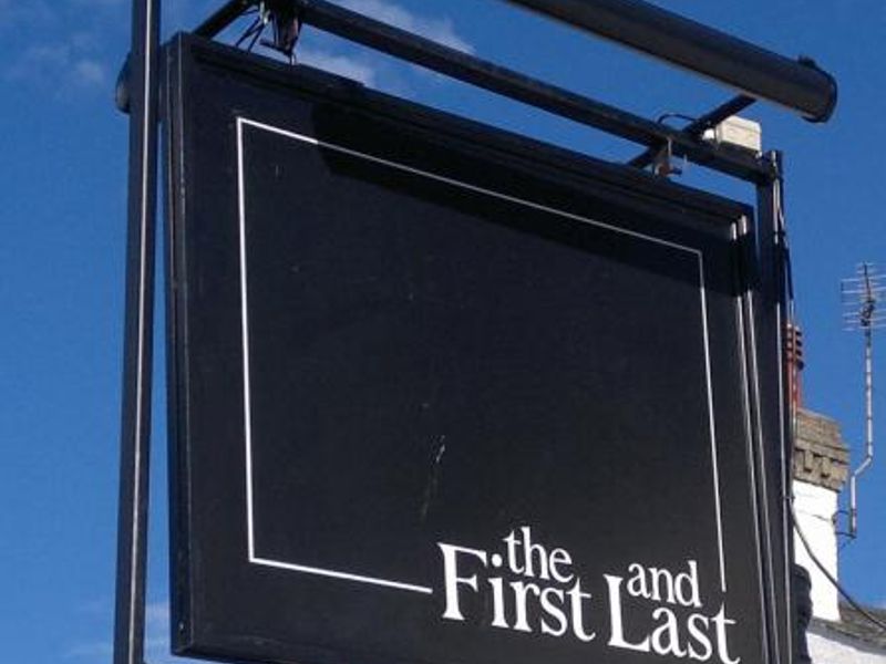 The sign for the First & Last. (Pub, External, Sign). Published on 19-09-2011 