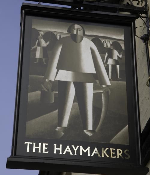 The Haymakers sign. (Pub, External, Sign). Published on 25-04-2013