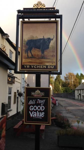 Black Ox / Ychen du  -  pub sign. (Sign). Published on 28-10-2013