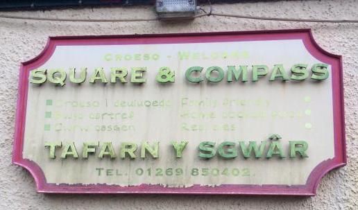 Y Swar, Llandyfan, arwydd.. (Sign). Published on 18-01-2015