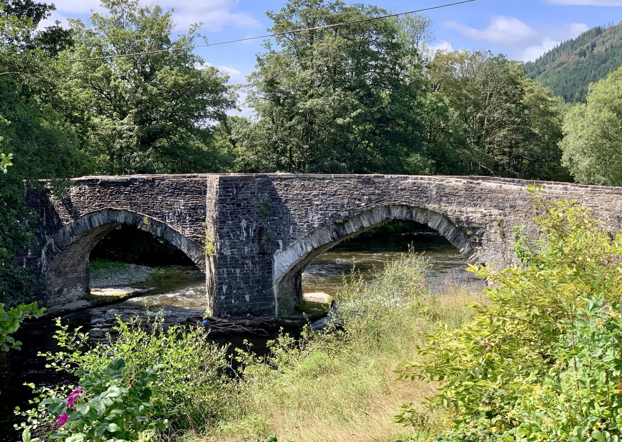 View from garden of ancient Cothi bridge. (External, Garden). Published on 15-08-2019
