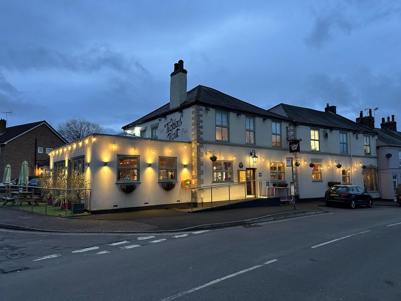 Exterior of the Tickled Trout (December 2024). (Pub, External, Sign, Key). Published on 15-12-2024