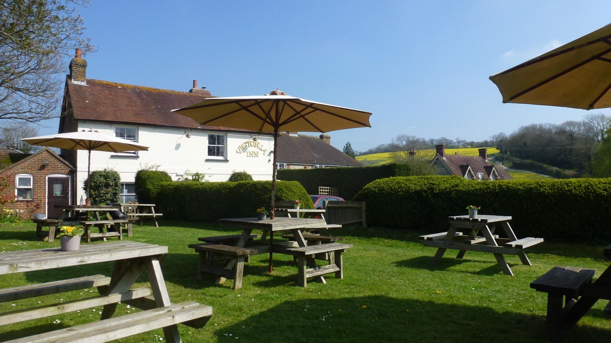 Sunny Garden View Showing Surrounding Hills. (Pub, External, Garden). Published on 26-01-2018