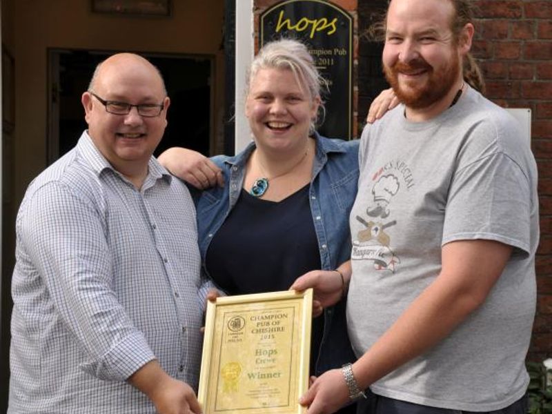 Champion Pub of Cheshire 2015 award.. (Award). Published on 10-10-2015