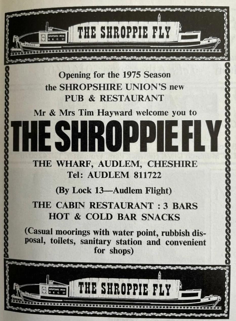 Advert for Shroppie Fly opening in 1975. Published on 21-04-2025