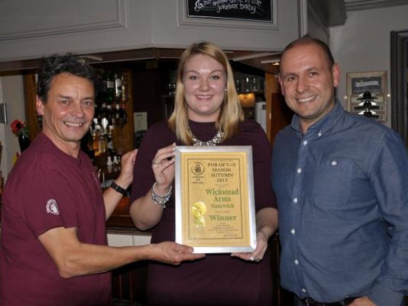 Autumn Pub 2015 CAMRA South Cheshire Branch. (Award). Published on 10-11-2015