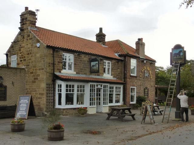 Black Horse Inn at Swainby. (Pub, External, Key). Published on 01-01-1970