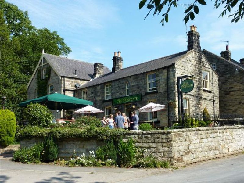 Postgate Inn at Egton Bridge. (Pub, External, Key). Published on 01-01-1970