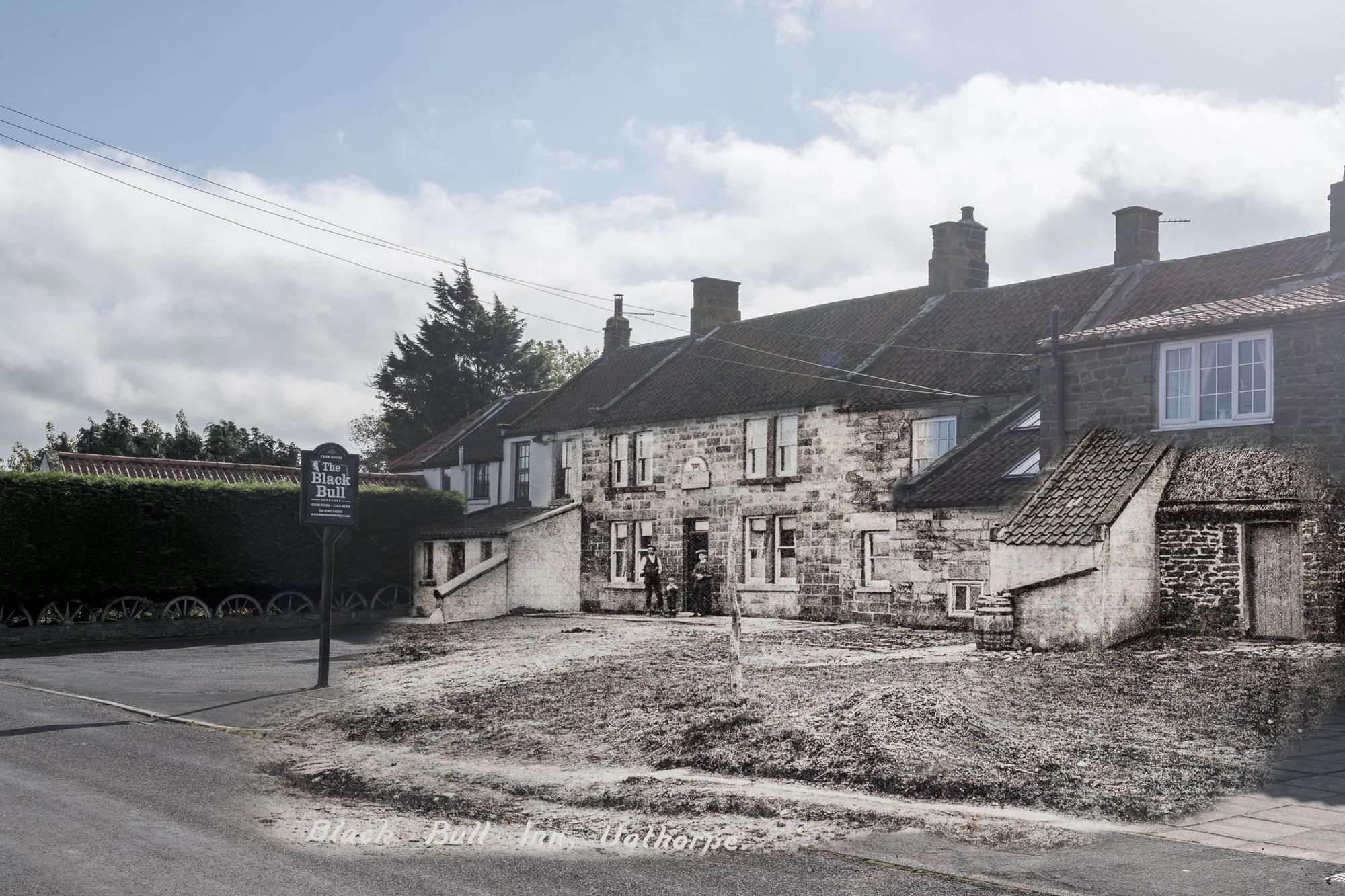 The pub in 1097 with the landlord Isaac Welford and his children. (Pub, External). Published on 14-10-2024