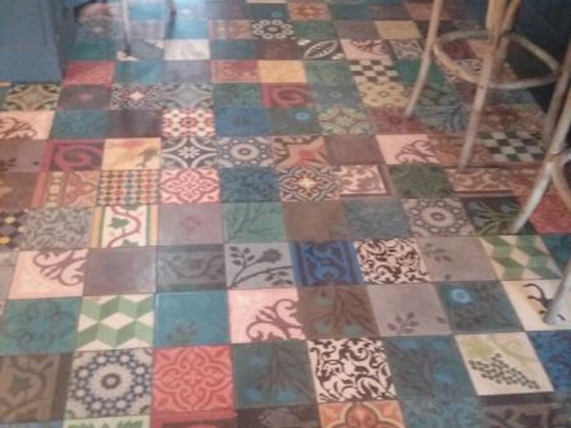 Tiled floor. Published on 23-11-2015
