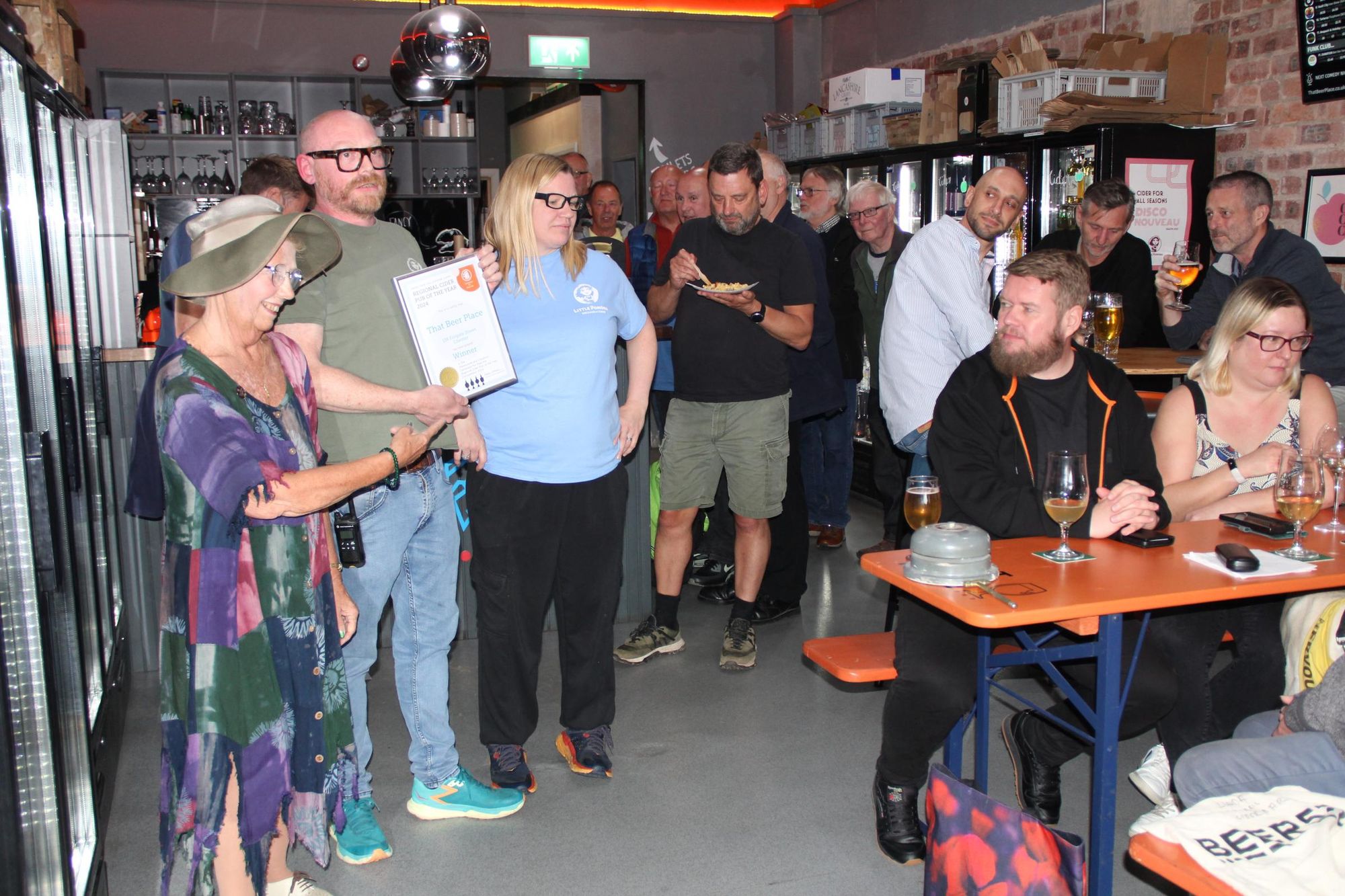 That Beer Place Cider POTY Presentation 2024. (Pub, Publican, Award, Key). Published on 12-12-2025