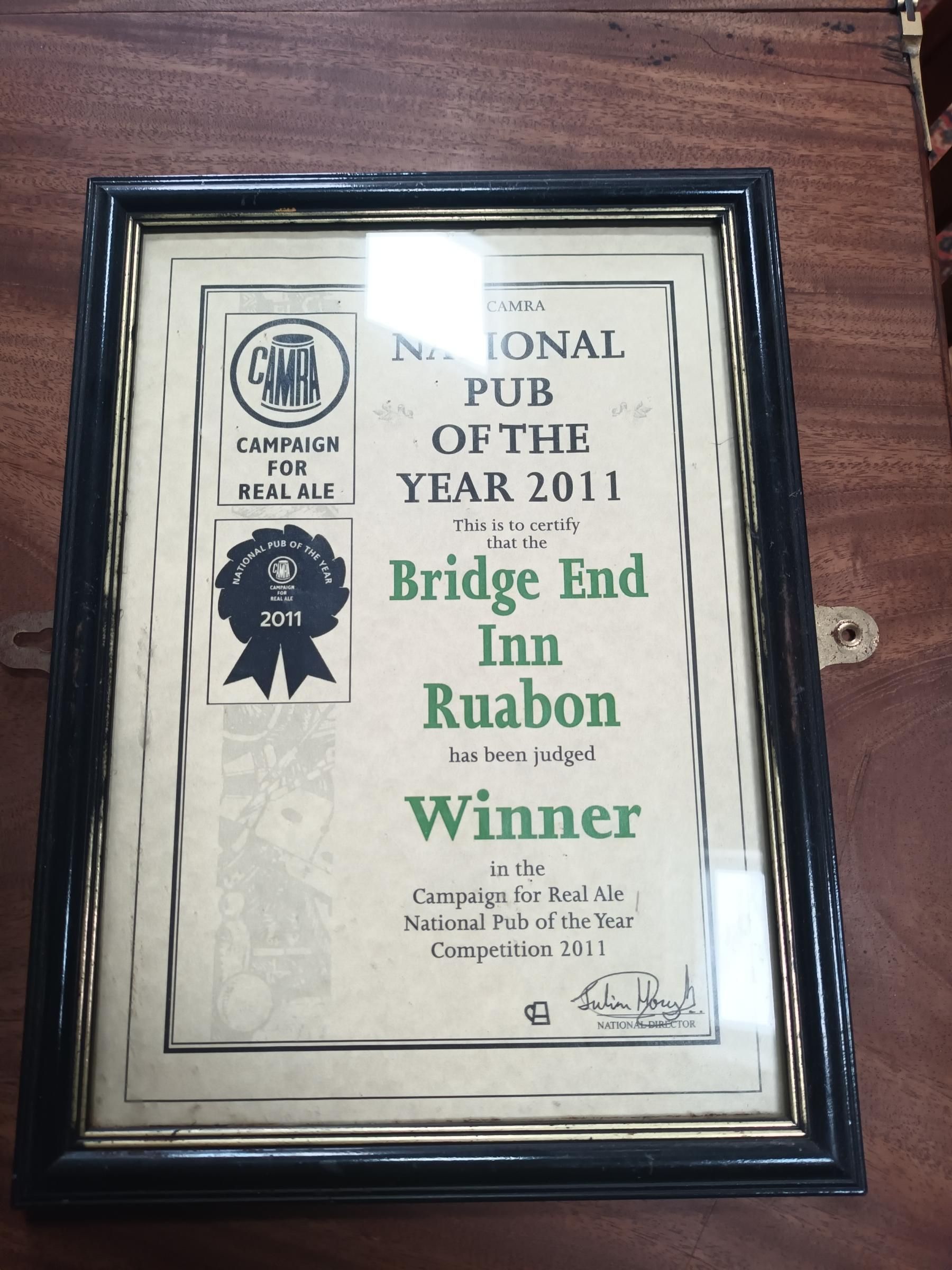 National Pub of The Year 2011. (Award). Published on 17-04-2026
