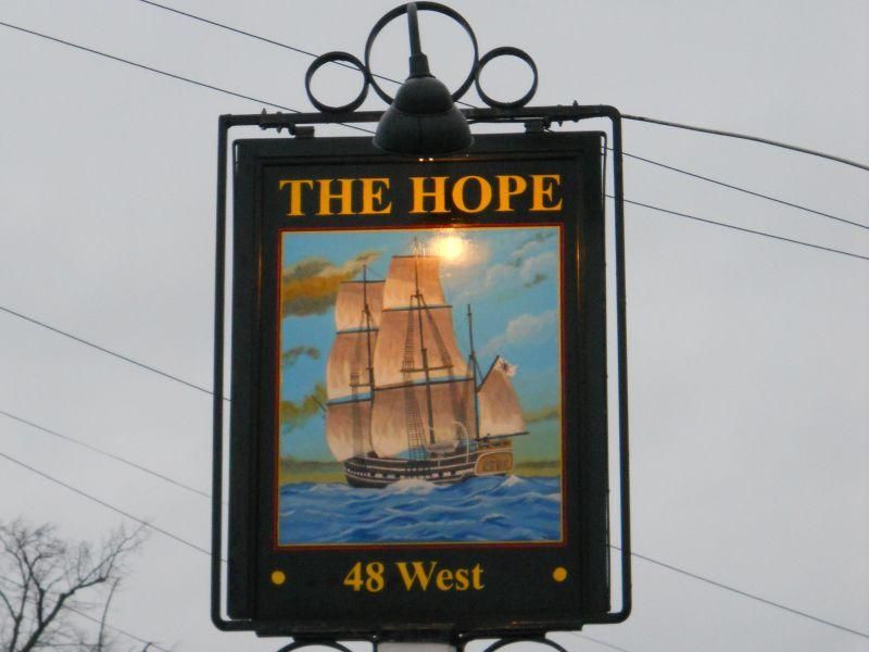Hope carshalton - sign. (Pub, Sign). Published on 04-05-2024 