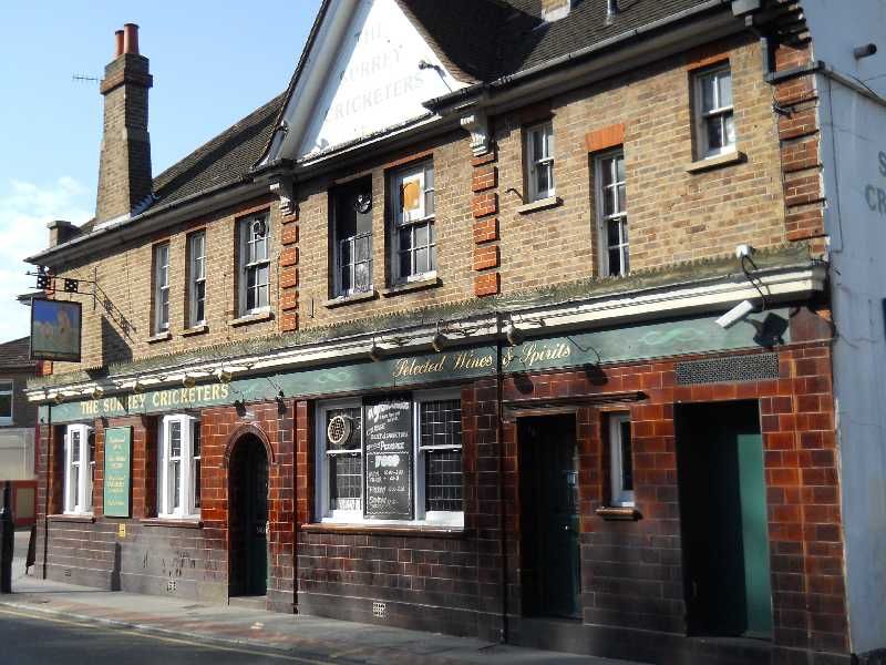 Surrey Cricketers, Croydon. (Pub, External, Key). Published on 15-09-2014