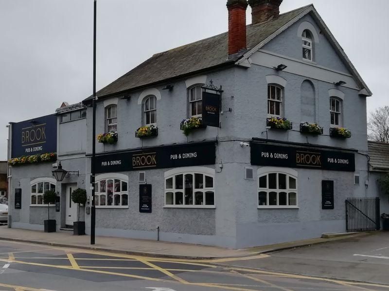 Brook, Worcester Park. (Pub, External, Key). Published on 05-04-2019