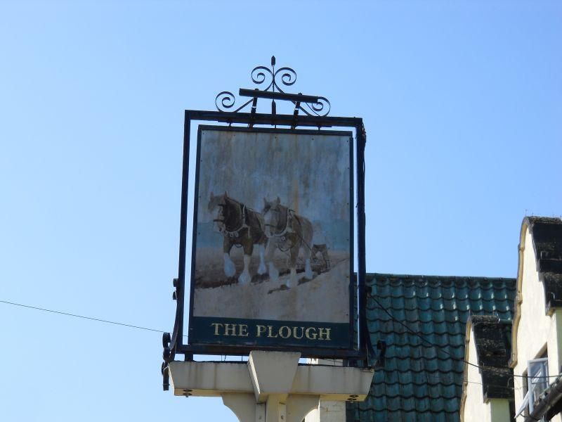 Plough (Gander Green Lane) - sign. (Pub, Sign). Published on 06-05-2024