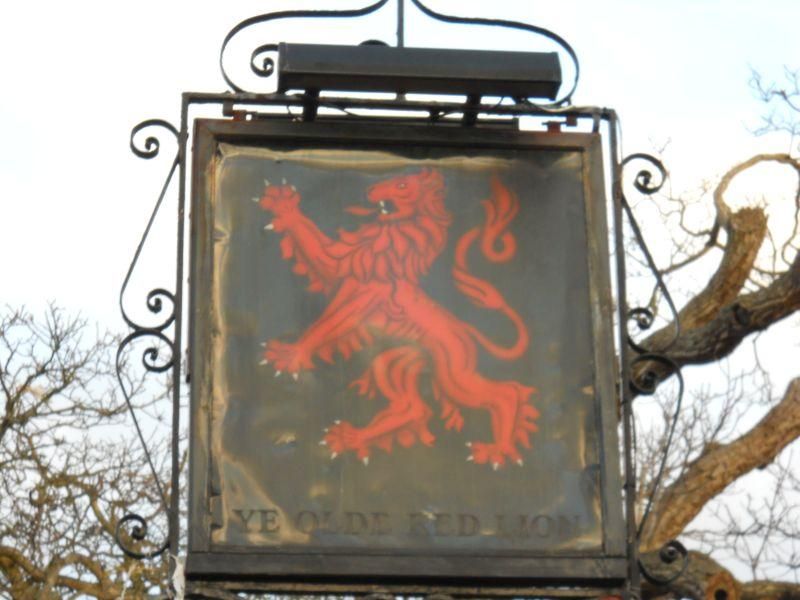 Olde Red Lion, Cheam - sign. (Pub, Sign). Published on 06-05-2024 