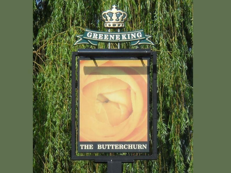 Butterchurn, Sutton - sign. (Pub, Sign). Published on 06-05-2024