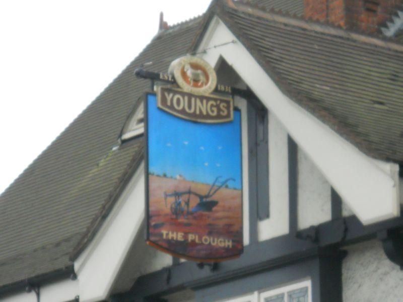 Plough, Beddington - sign. (Pub, Sign). Published on 06-05-2024 