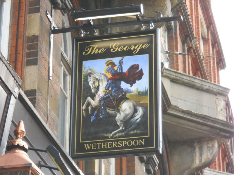 George, Croydon - sign. (Pub, Sign). Published on 06-05-2024