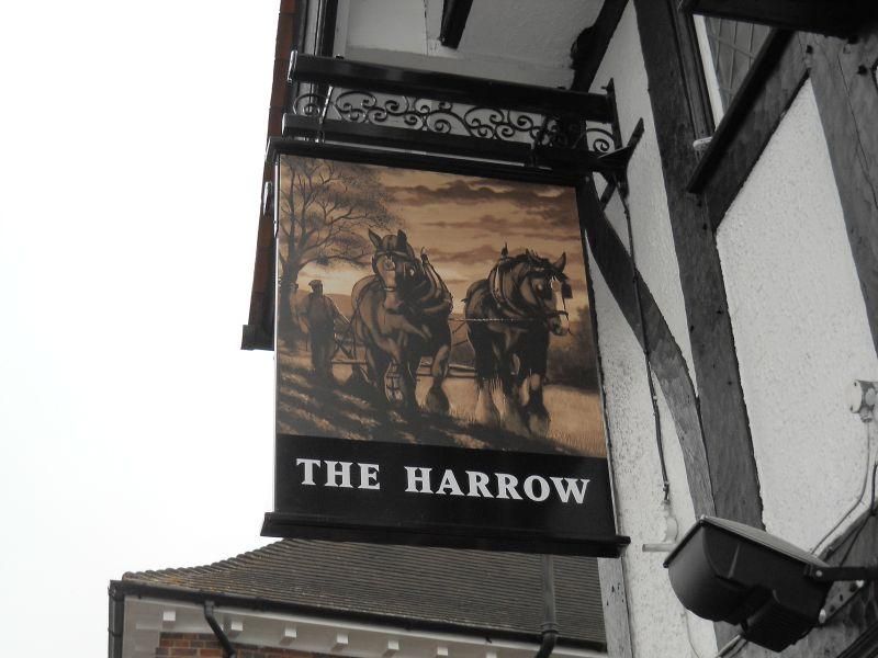 Harrow, Cheam - sign. (Pub, Sign). Published on 06-05-2024 