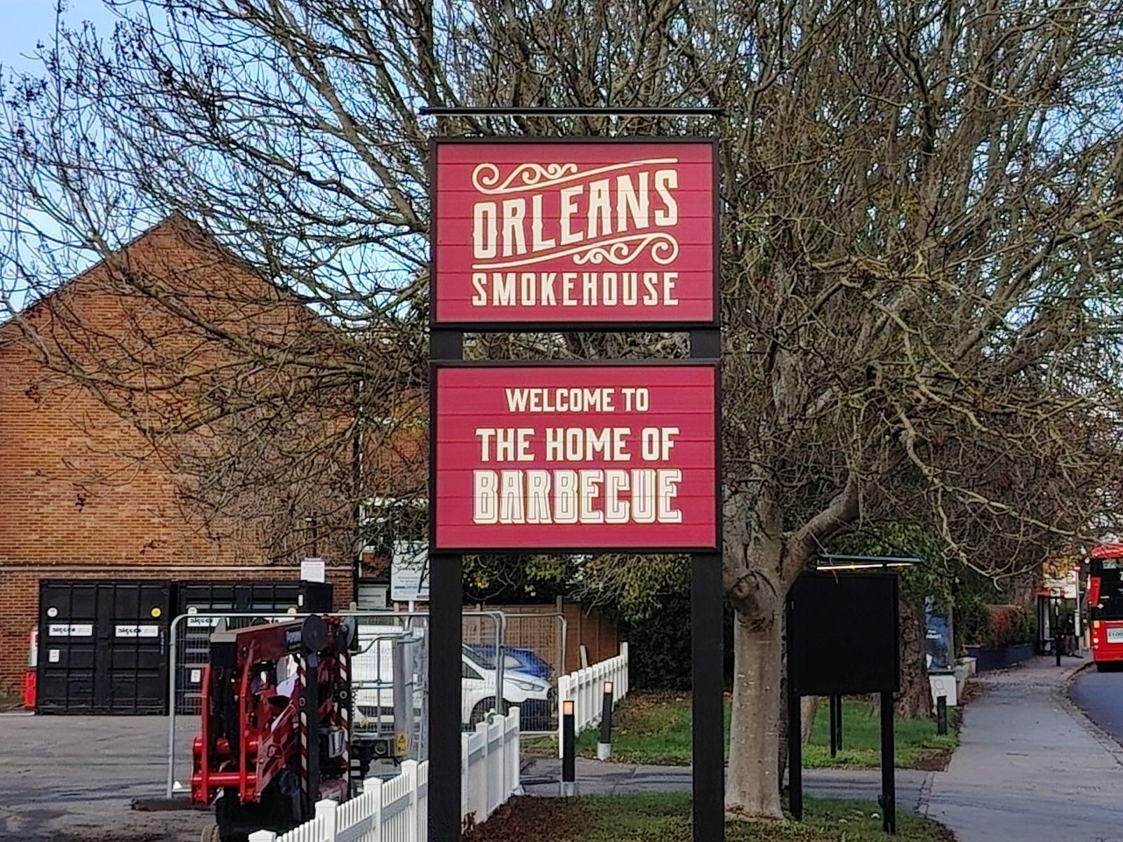Orleans Smokehouse, Upper Norwood. (External, Sign). Published on 25-11-2025