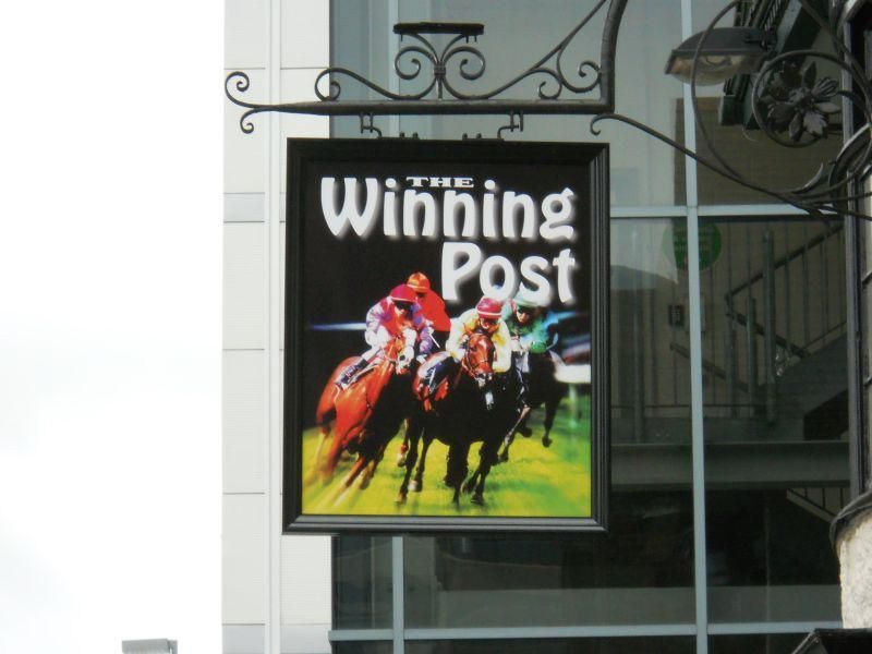 Winning Post, Sutton. (Pub, Sign). Published on 07-05-2024