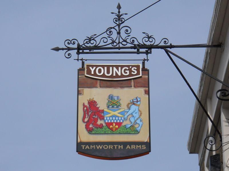 Tamworth Arms, Croydon. (Pub, Sign). Published on 07-05-2024