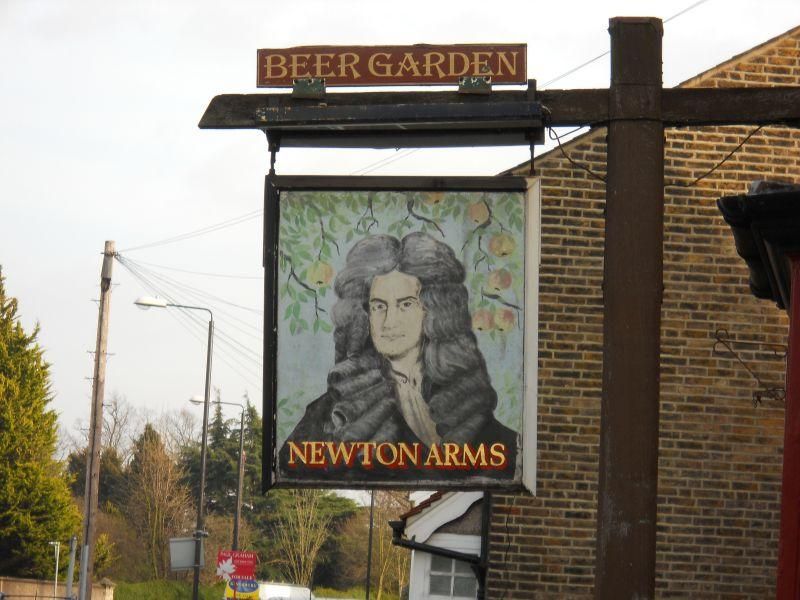 Newton Arms, Croydon. (Pub, Sign). Published on 07-05-2024