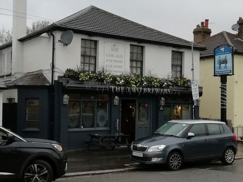 Two Brewers, Croydon. (Pub, External, Key). Published on 12-12-2021 