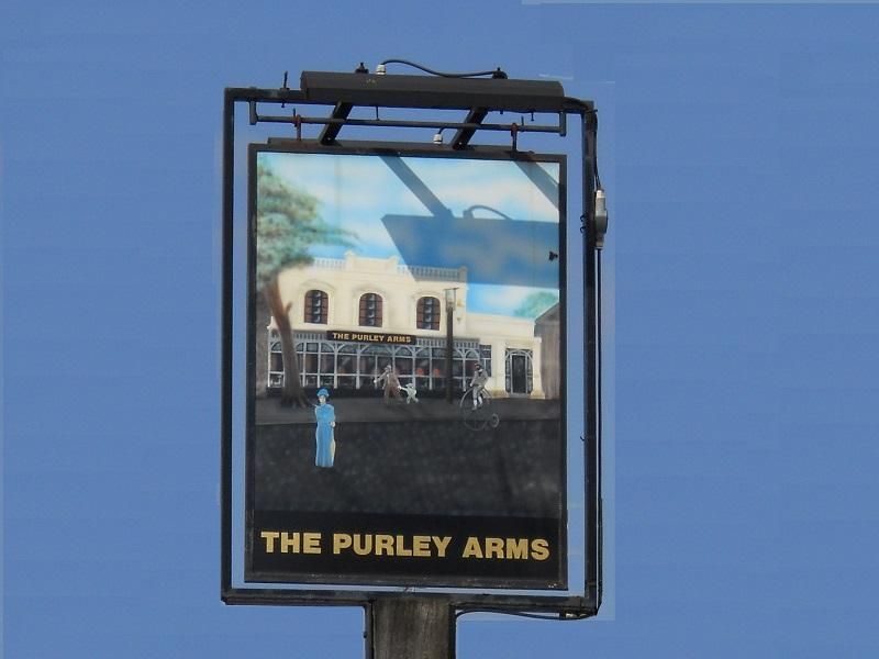 Purley Arms - sign. (Pub, Sign). Published on 04-05-2024 