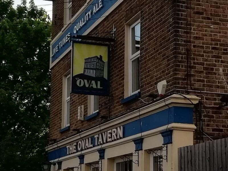 Oval Tavern, Croydon - sign. (Pub, Sign). Published on 05-05-2024 