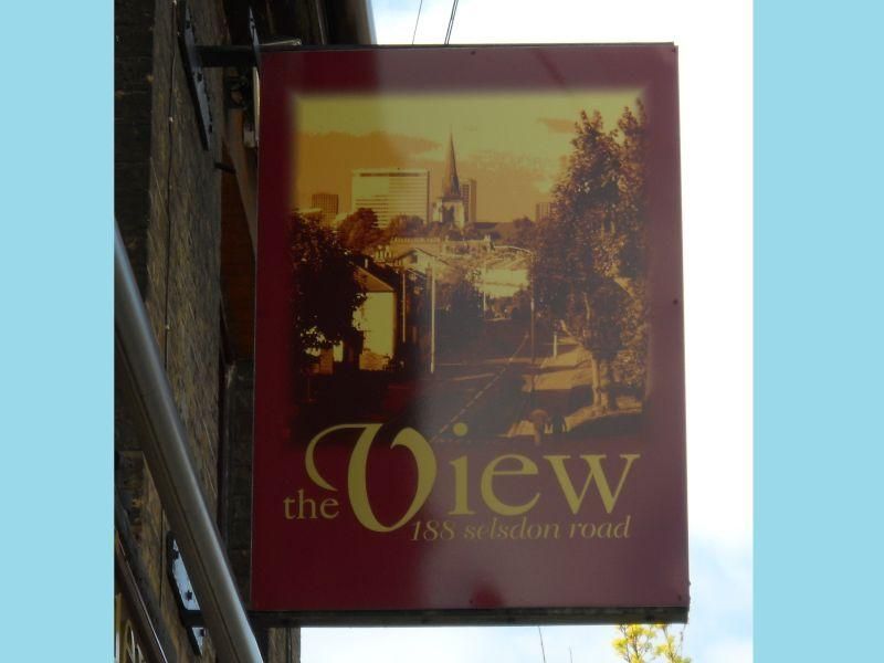 View, South Croydon. (Pub, Sign). Published on 08-05-2024