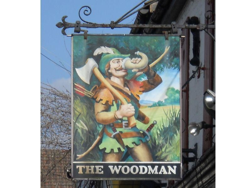 Woodman, South Croydon. (Pub, Sign). Published on 10-05-2024