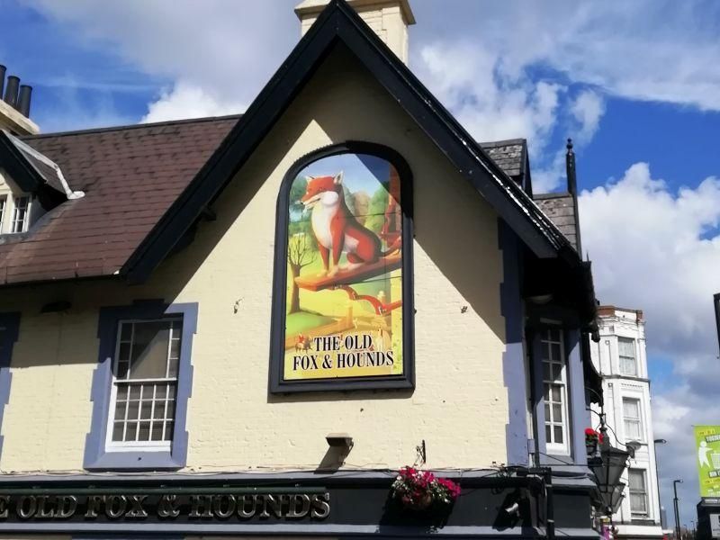 Old Fox & Hounds sign. (External, Sign). Published on 16-09-2023