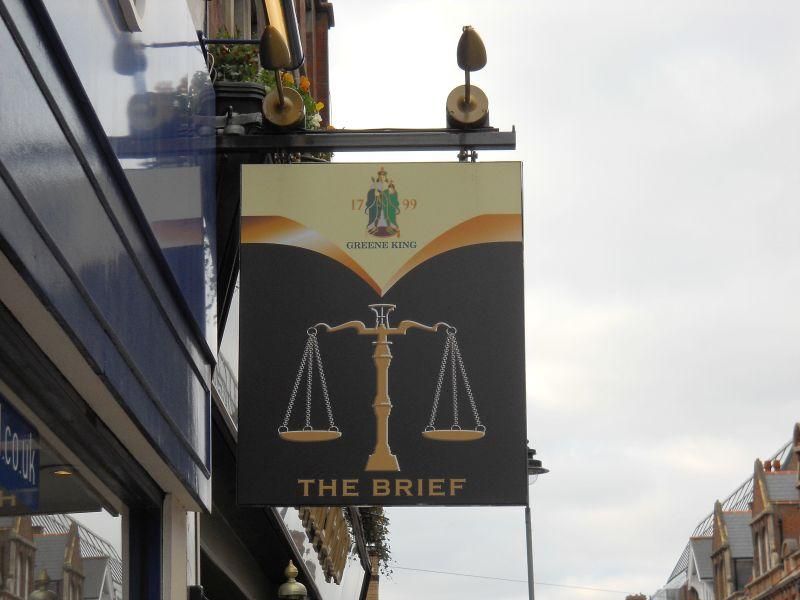 Old Brief, Croydon. (Pub, Sign). Published on 10-05-2024