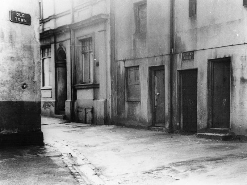 Pub is on the left end of the street. (Pub, External). Published on 01-01-1970