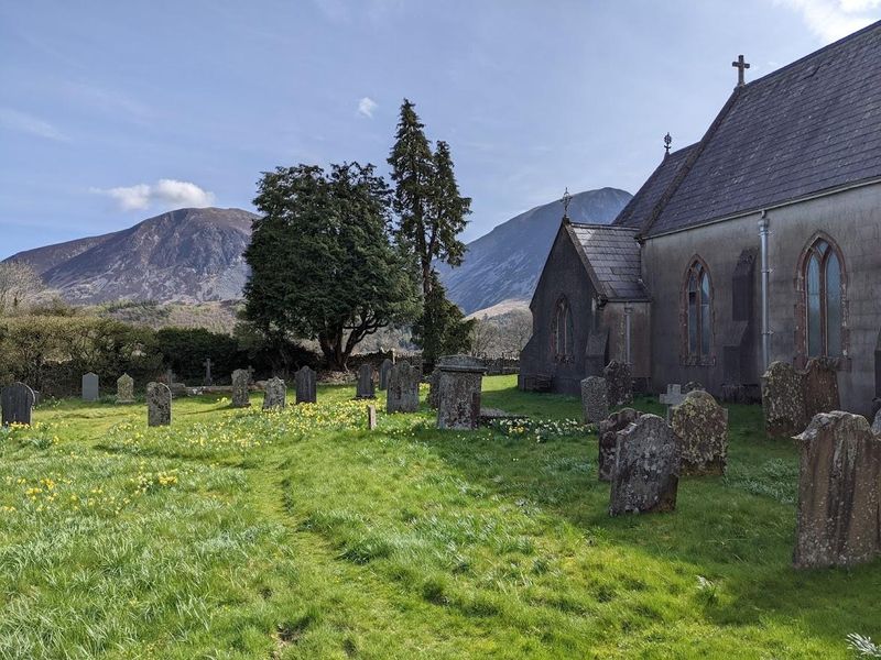 Churchyard opposite Kirkstile Inn. (External). Published on 10-04-2022 