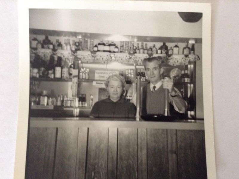 Former licensees Joe and Ethel Mitchell.. (Bar, Publican). Published on 01-01-1970