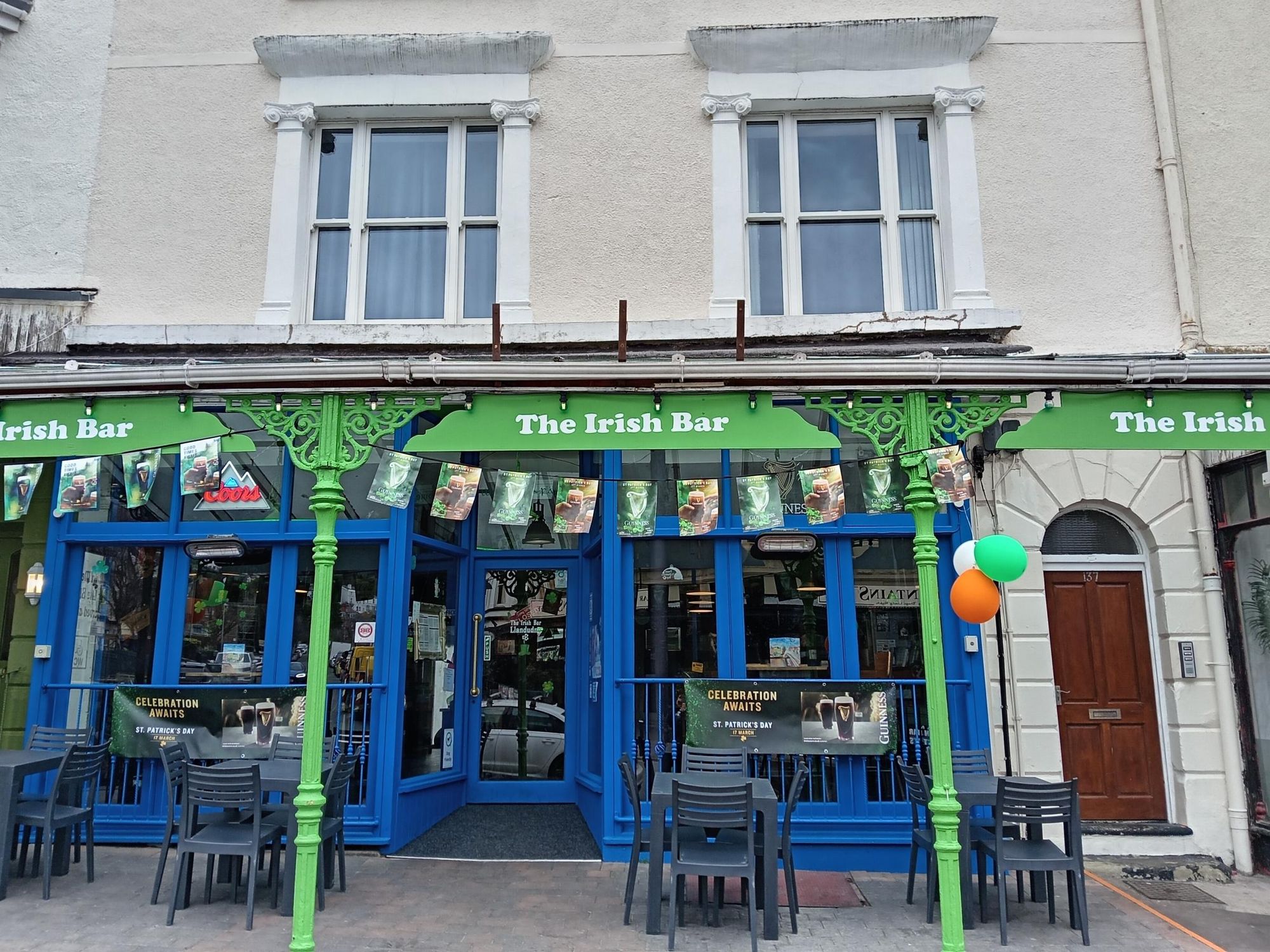 Irish Bar Entrance 2025. (Pub, External). Published on 25-03-2025