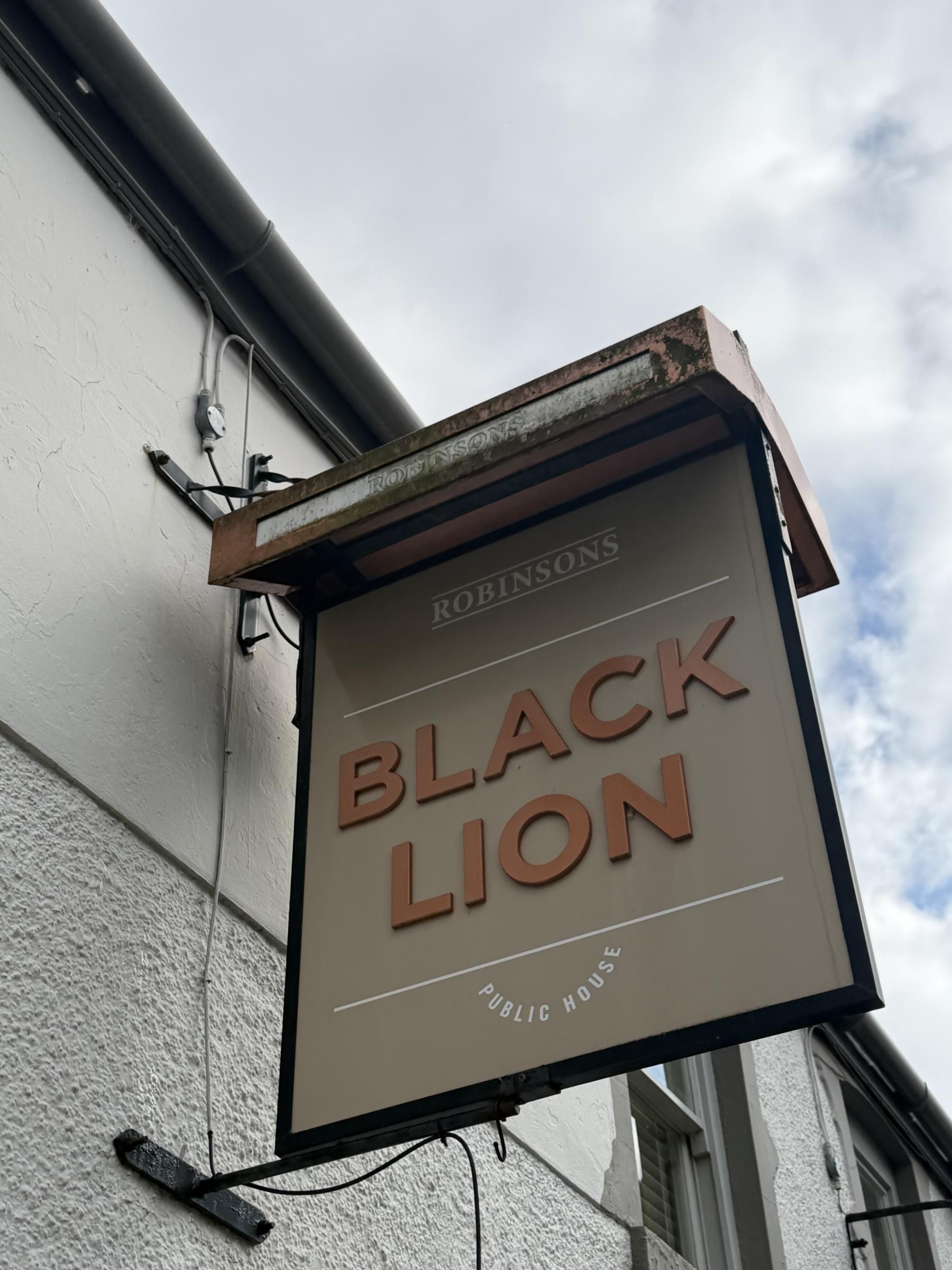 Black Lion Sign 2026. (External, Sign). Published on 08-03-2026