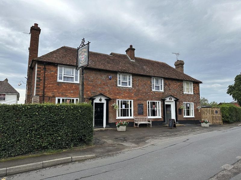 The George, Bethersden. (Pub, External, Sign, Key). Published on 25-08-2023