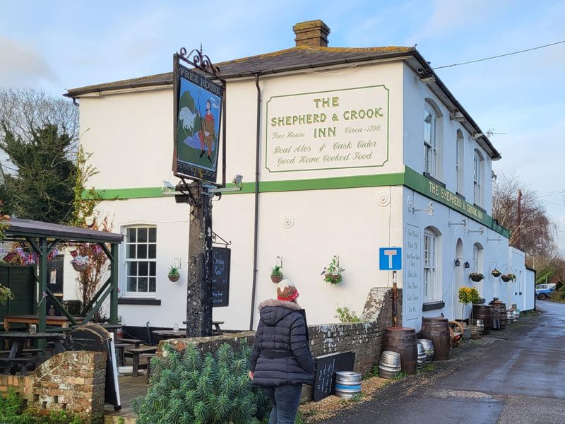 Shepherd & Crook - Burmarsh. (Pub, External, Key). Published on 20-02-2023