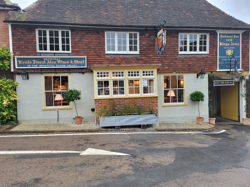 Kings Arms Elham front. (Key). Published on 30-10-2023